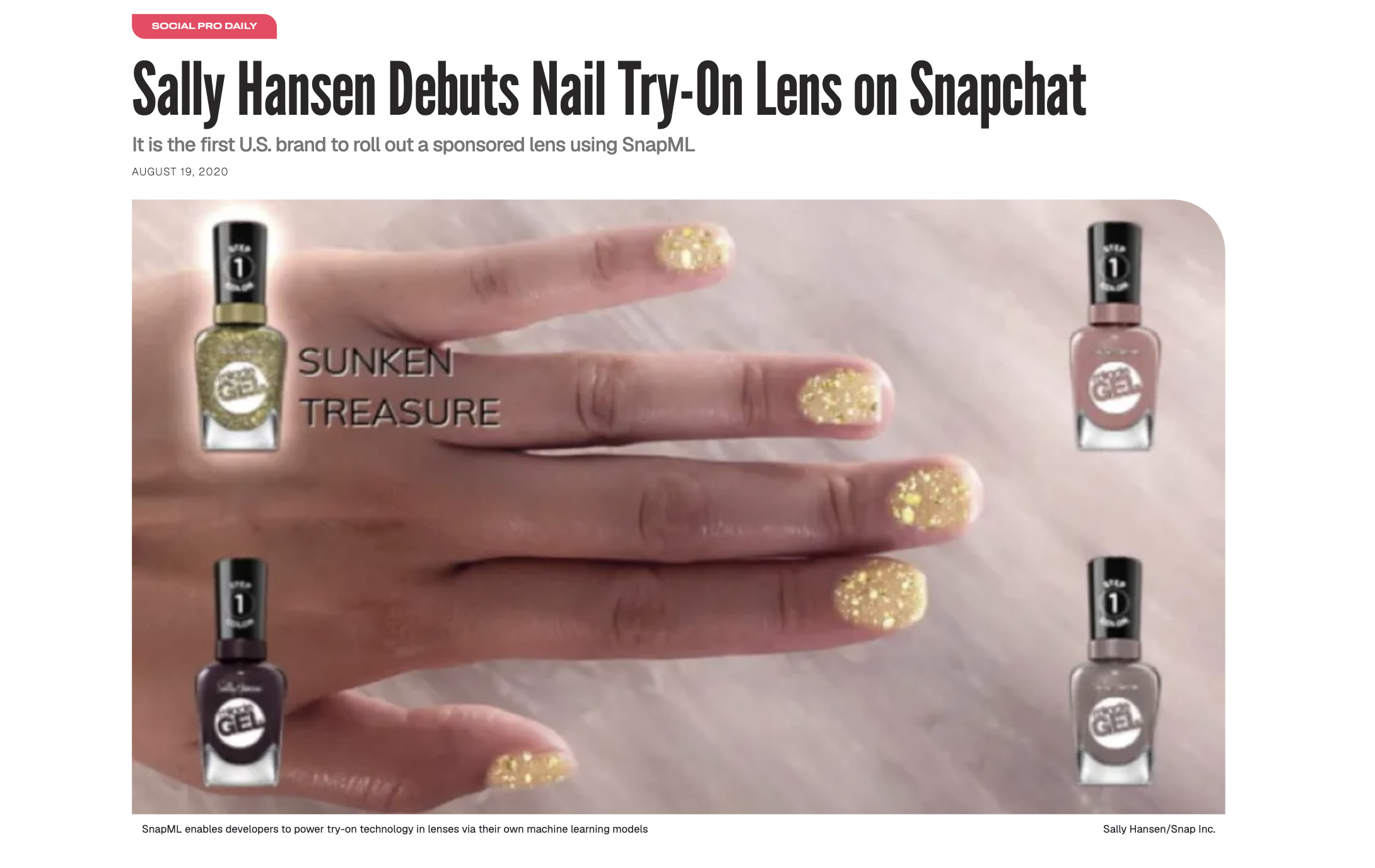 Sally Hansen Miracle Gel AR lens